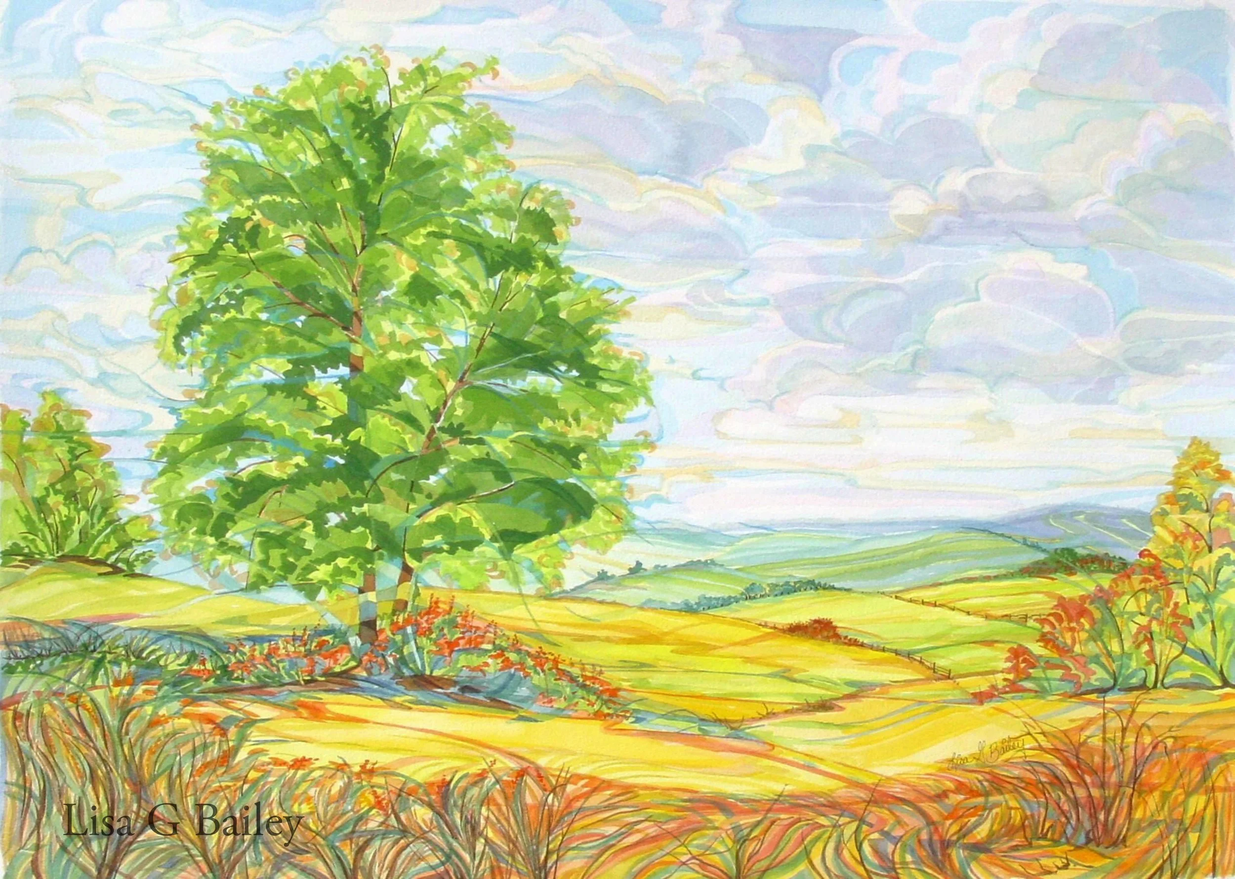 Summers Destiny - Watercolor