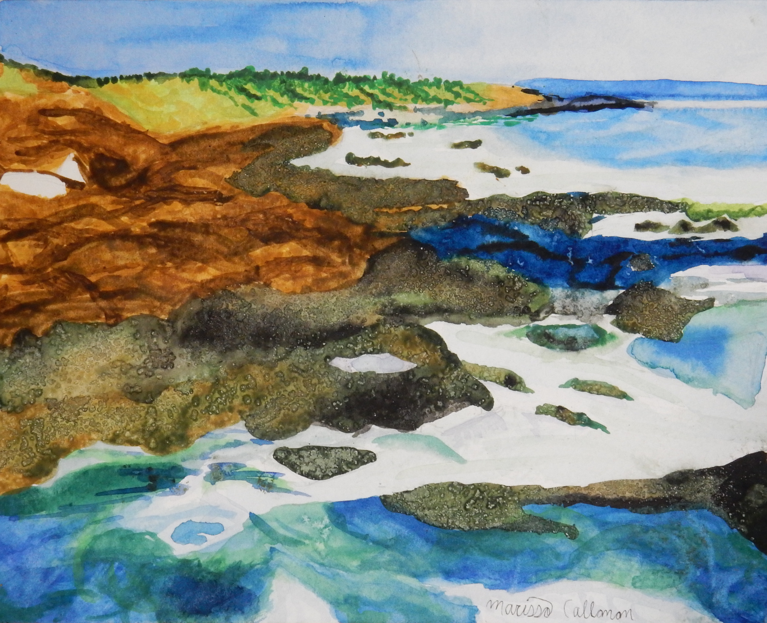 Marissa Callanan.16yrs.watercolor.Seascape