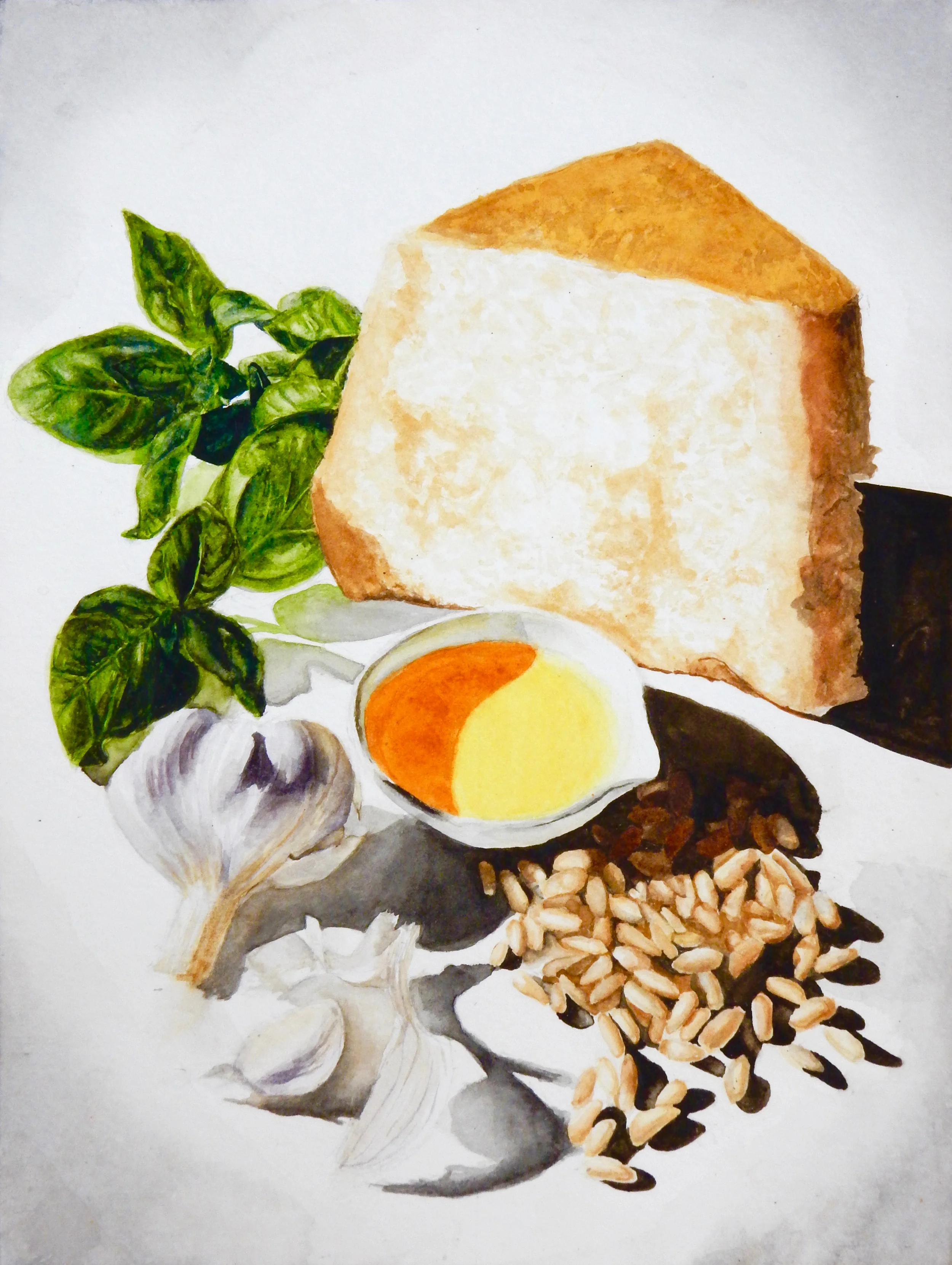 Victoria Koshivas.17yrs.watercolor.In the Kitchen