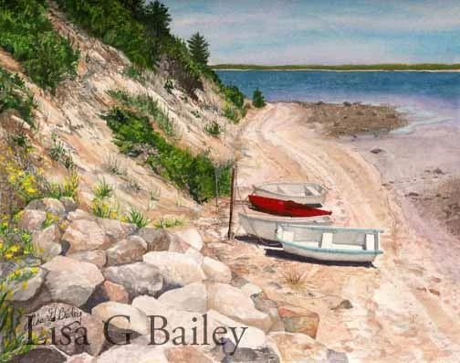 Lisa G Bailey.Chatham.watercolor.$750.00