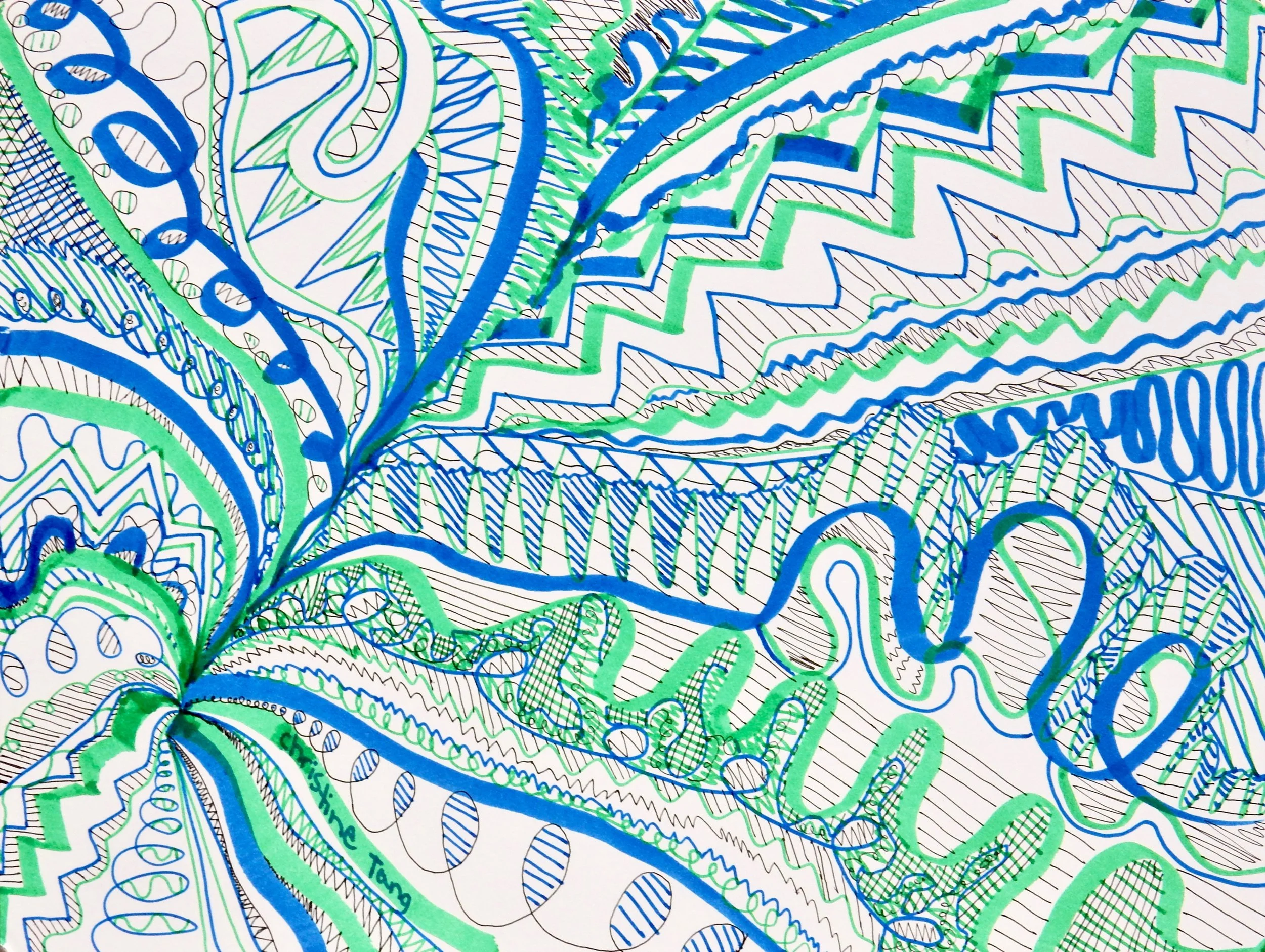 Christine Tang.10yrs.markers