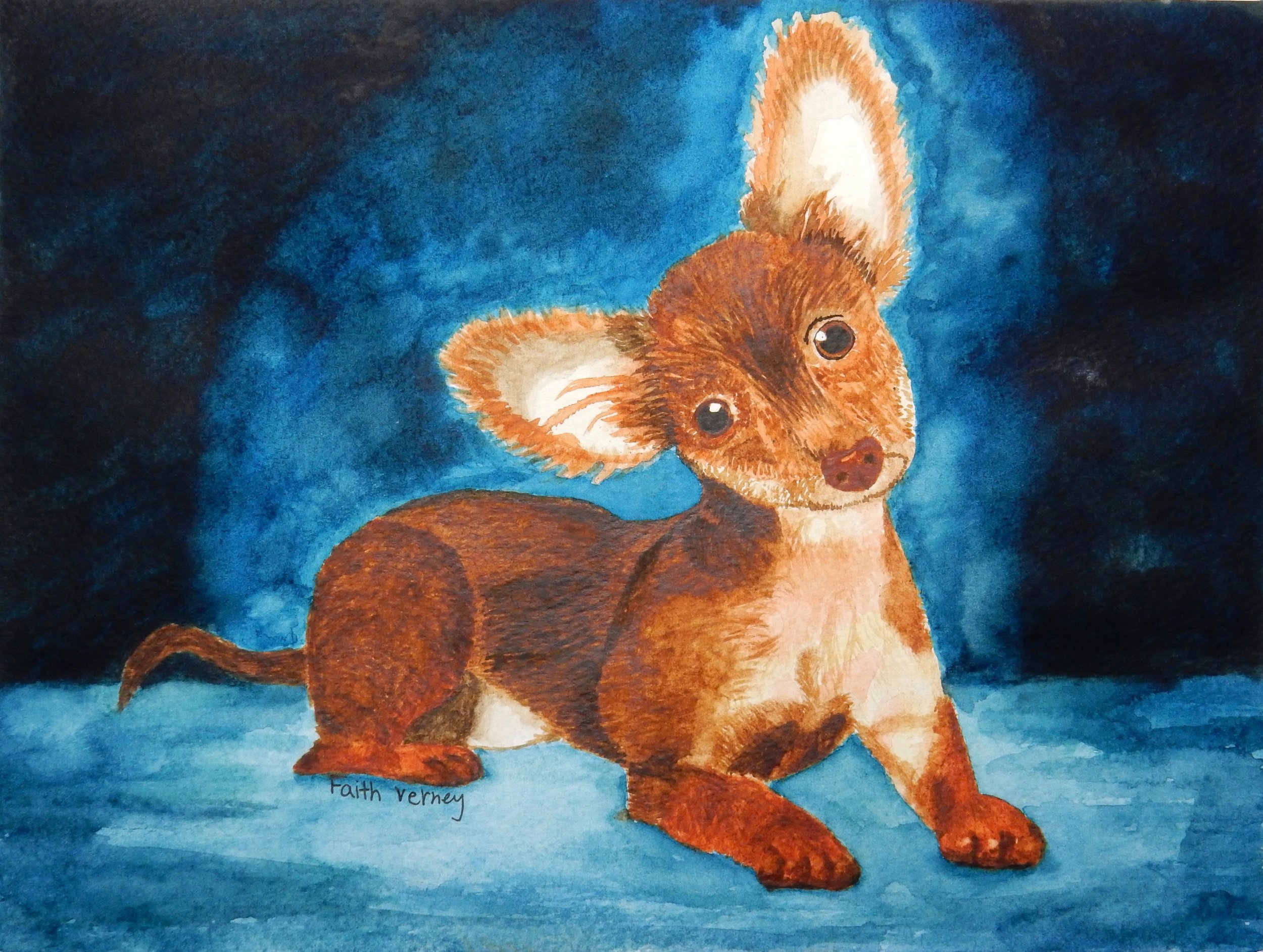 Faith Verney.Best Boy.watercolor