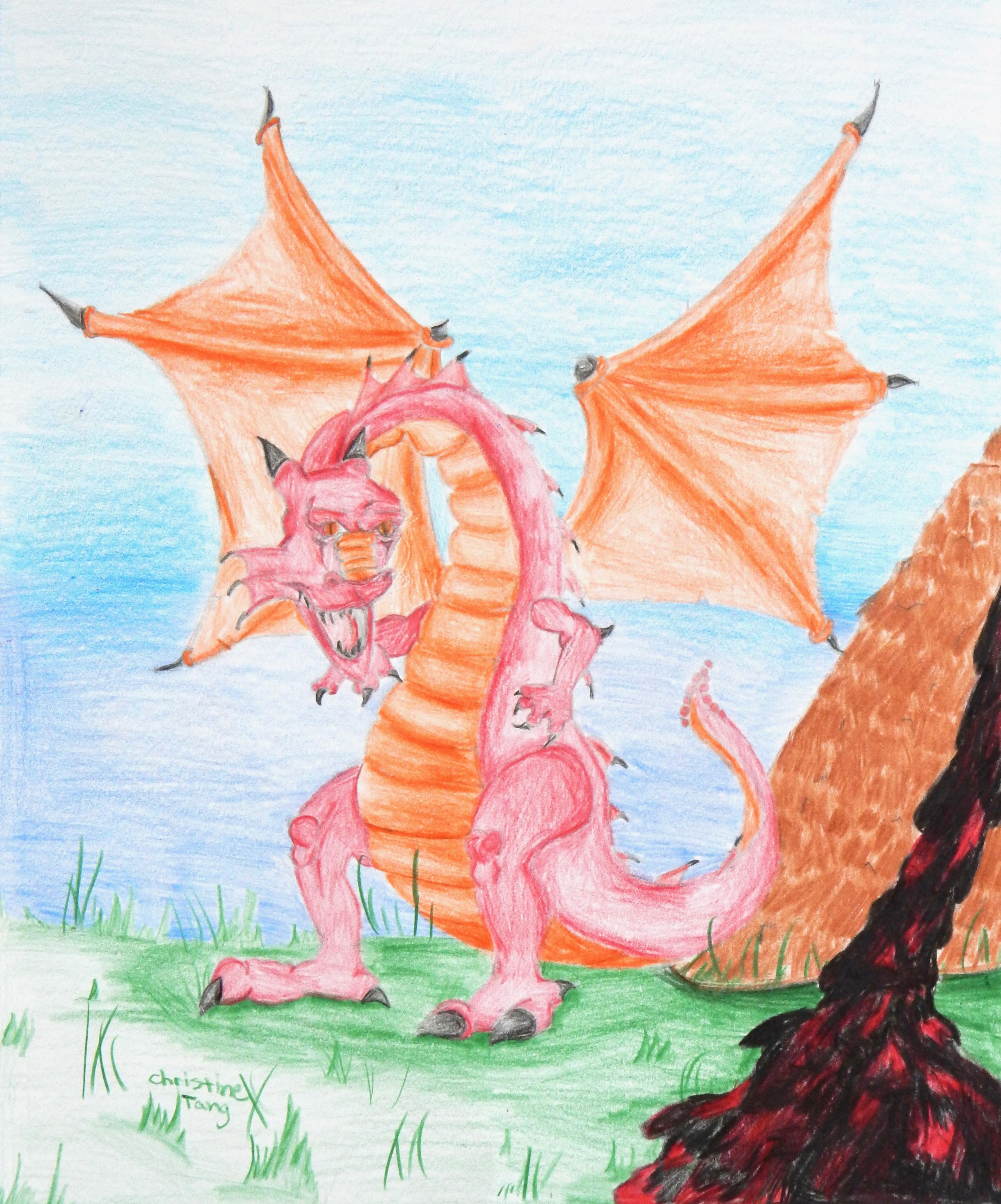 Christine Tang.10 yrs.colored pencil