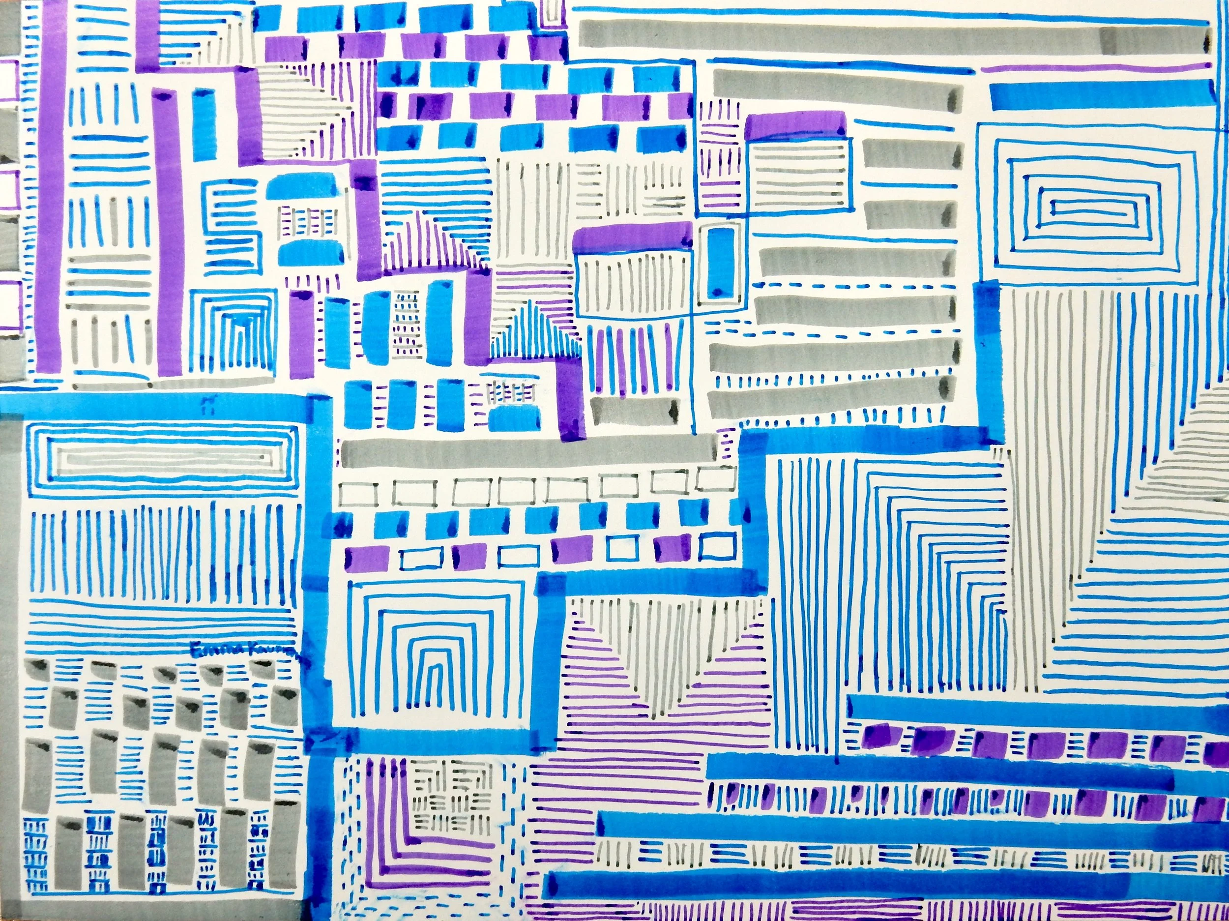 Emma Kaufmann.13yrs.markers