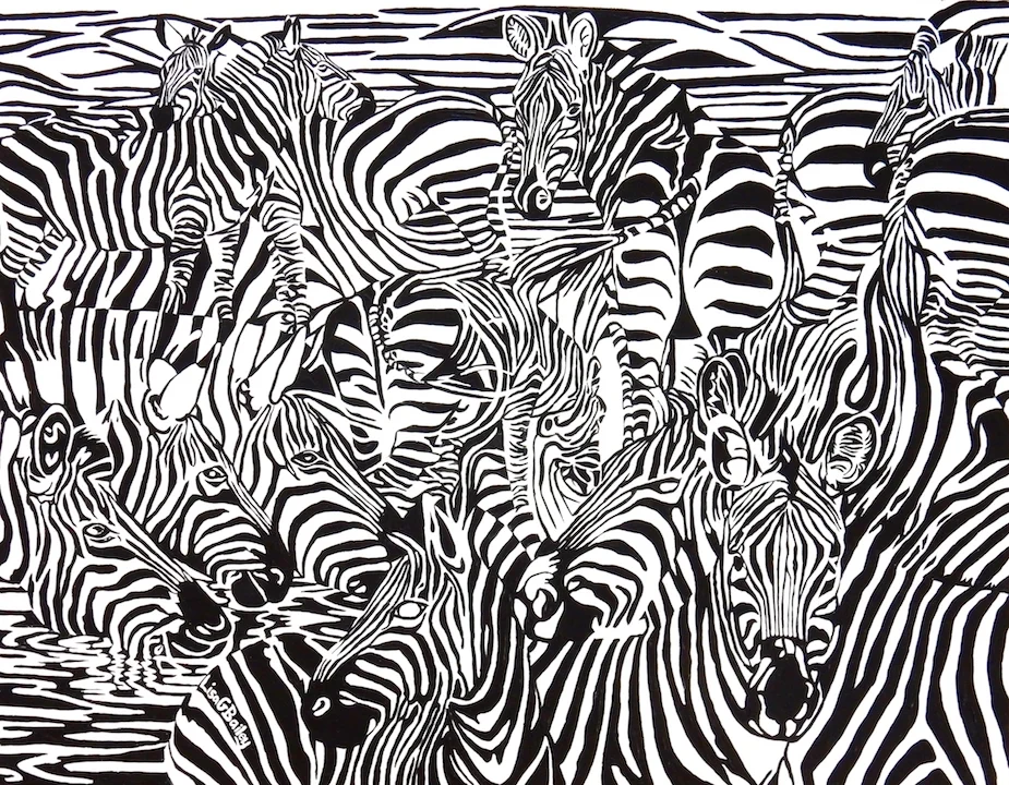 Lisa G Bailey.Counting Z's.acrylic