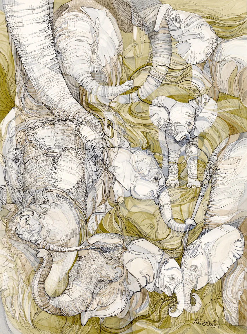 Peanut Convention - Mixed Media