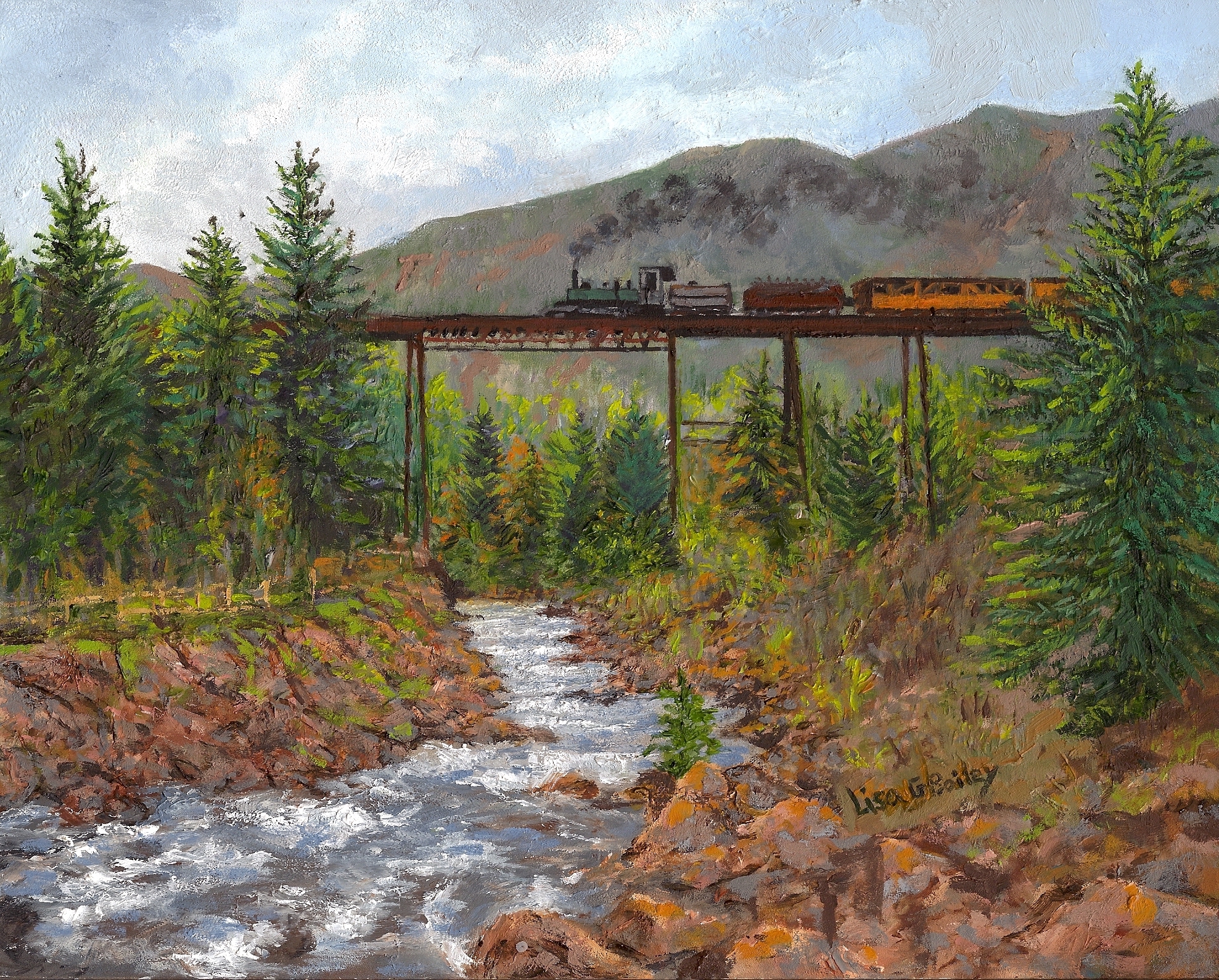 Lisa G. Bailey.Oil.Smoky