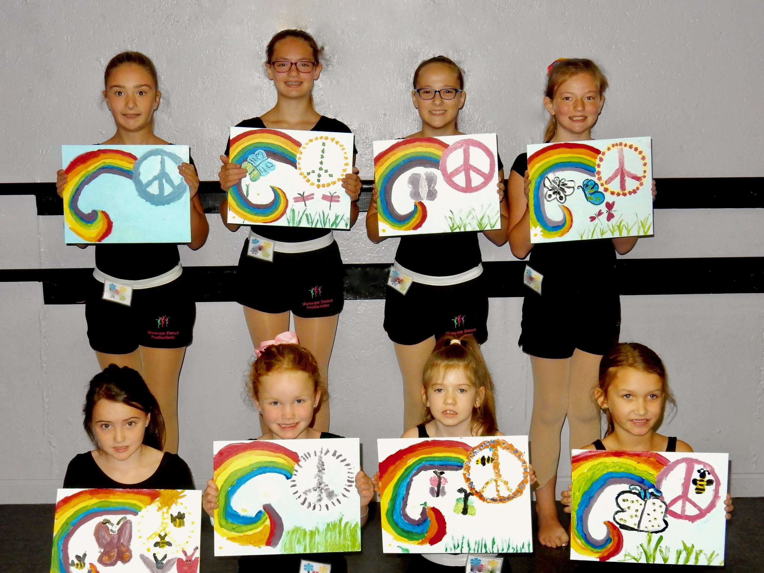 Flower Power. acrylic. ages 8 - 12 yrs