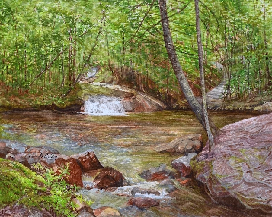Lisa G Bailey.Natures Secret.watercolor