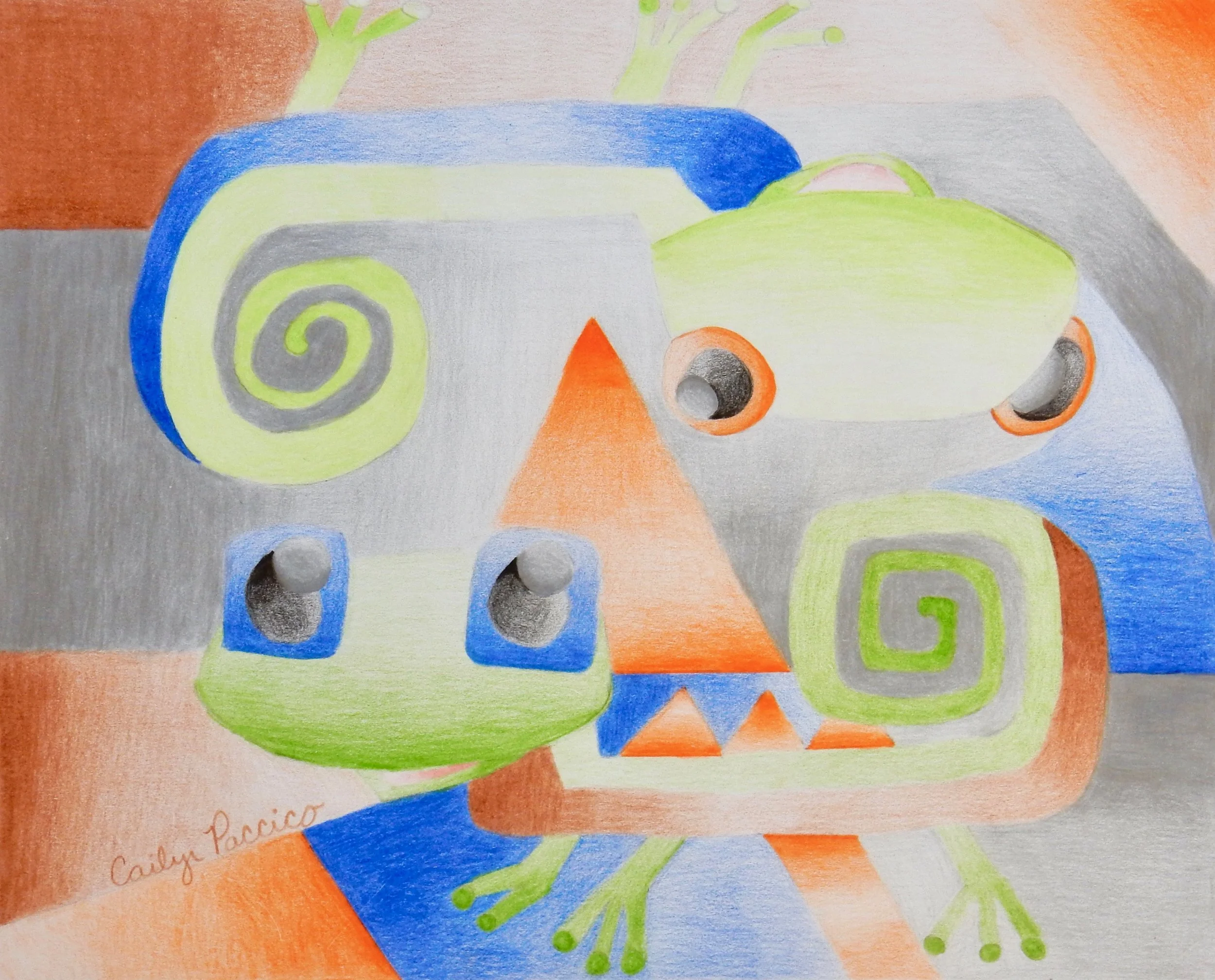 Cailyn Paccico.13 yrs old. 7th grade.Gecko Value.colored pencil