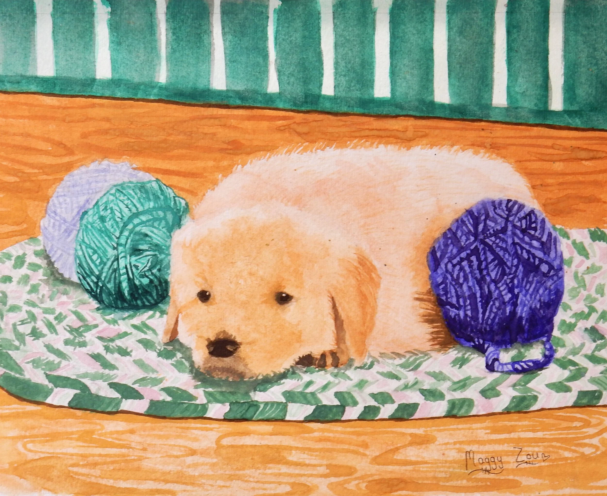 Maggy Zou.11 yrs.watercolor