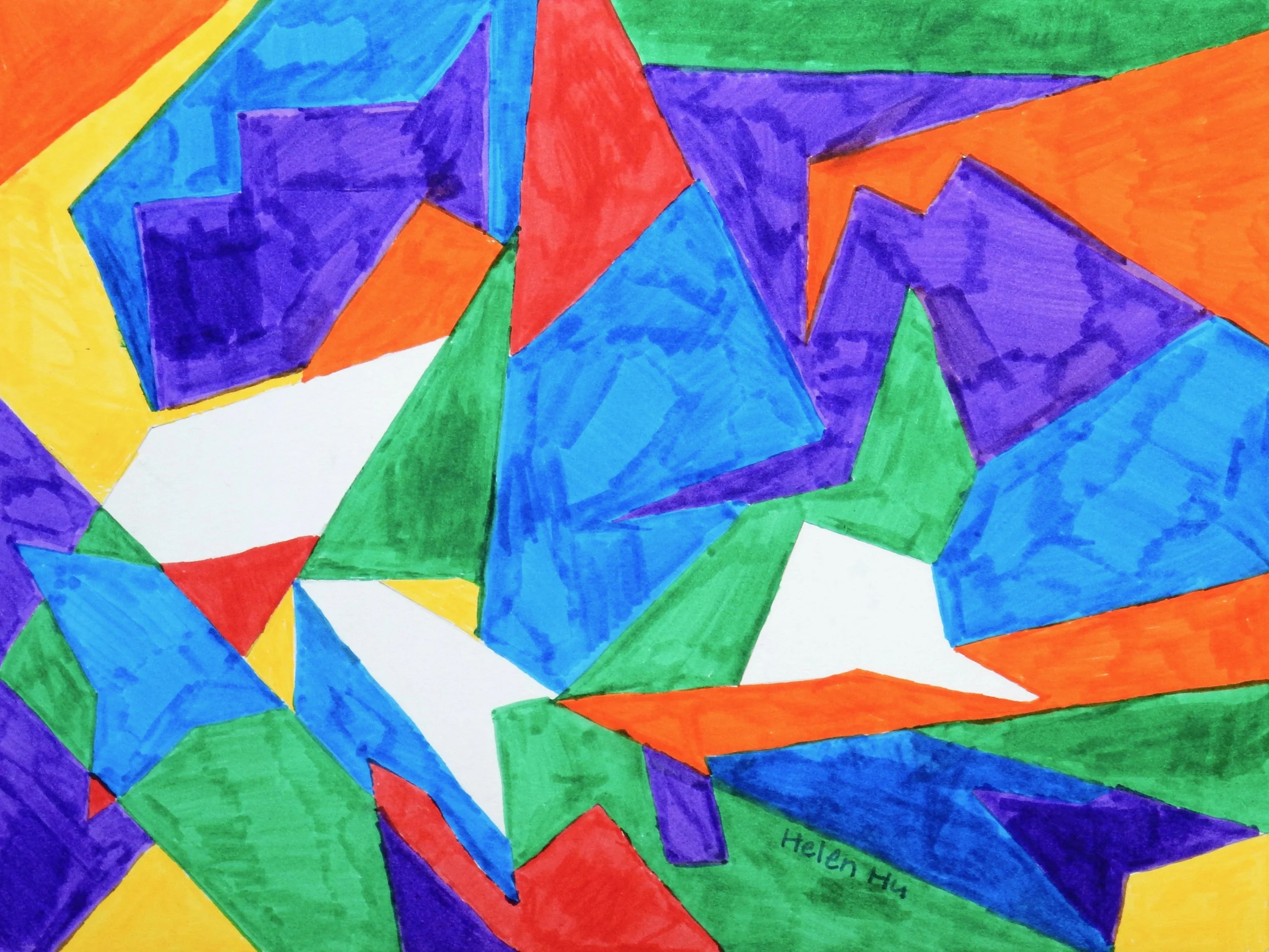 Helen Hu, 9 yrs,markers