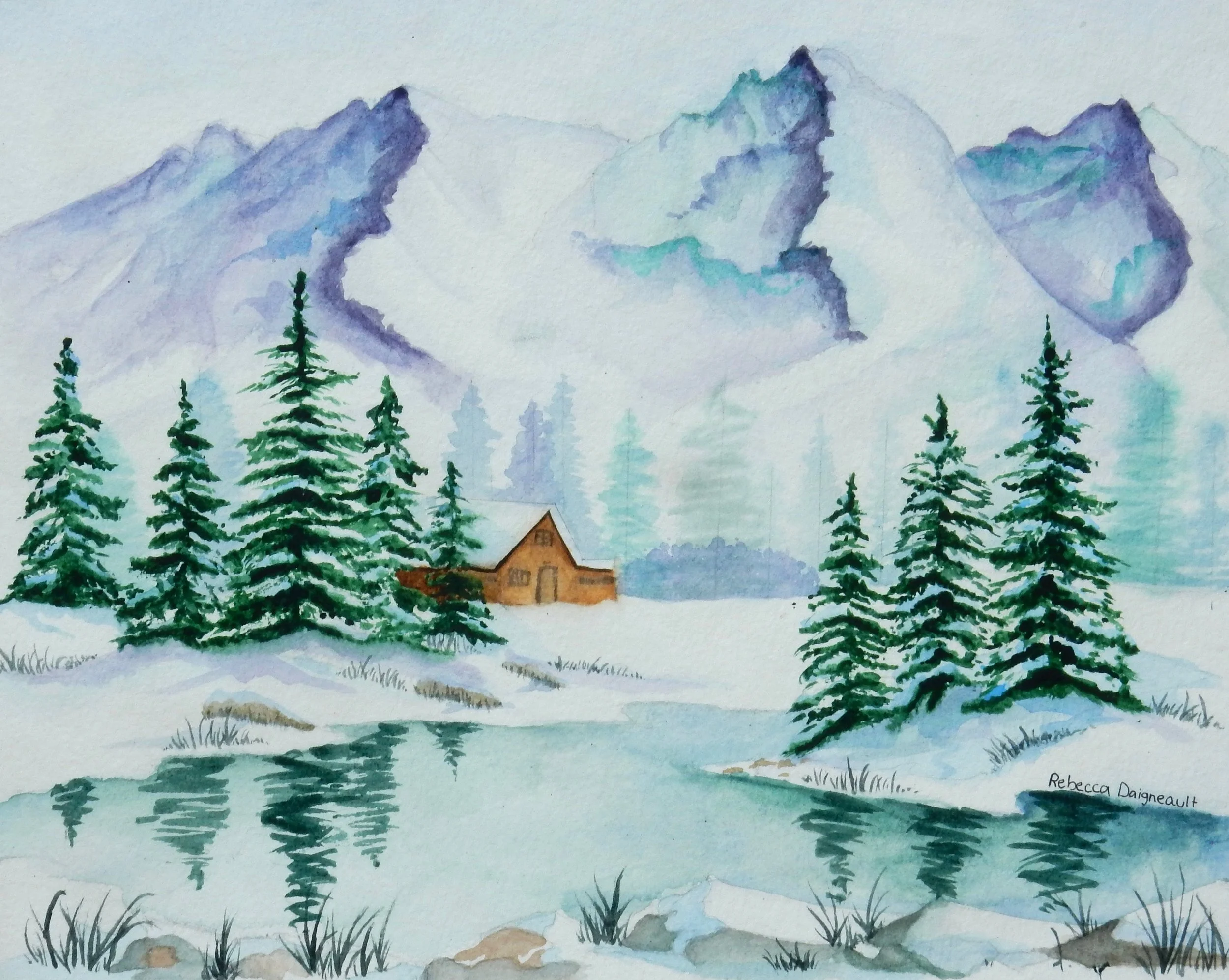 Rebecca Daigneault.13 yrs.watercolor