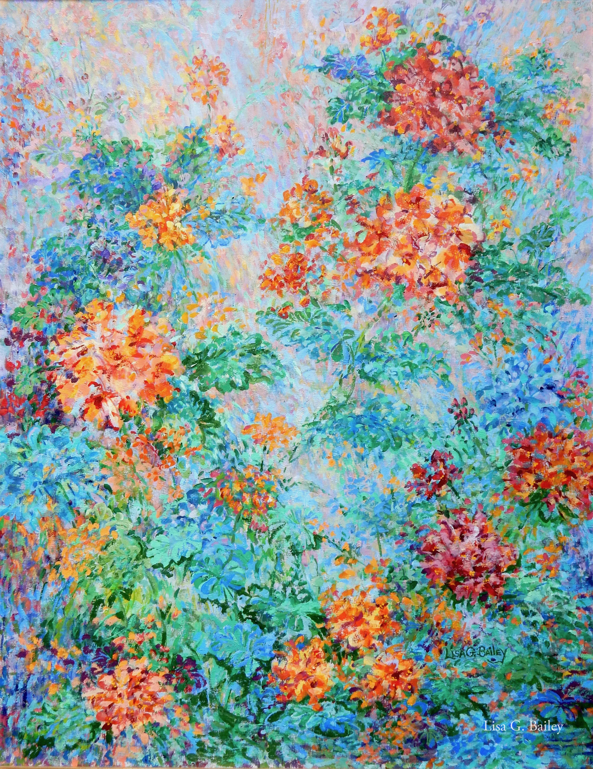 Lisa G Bailey, Efflorescence. acrylic