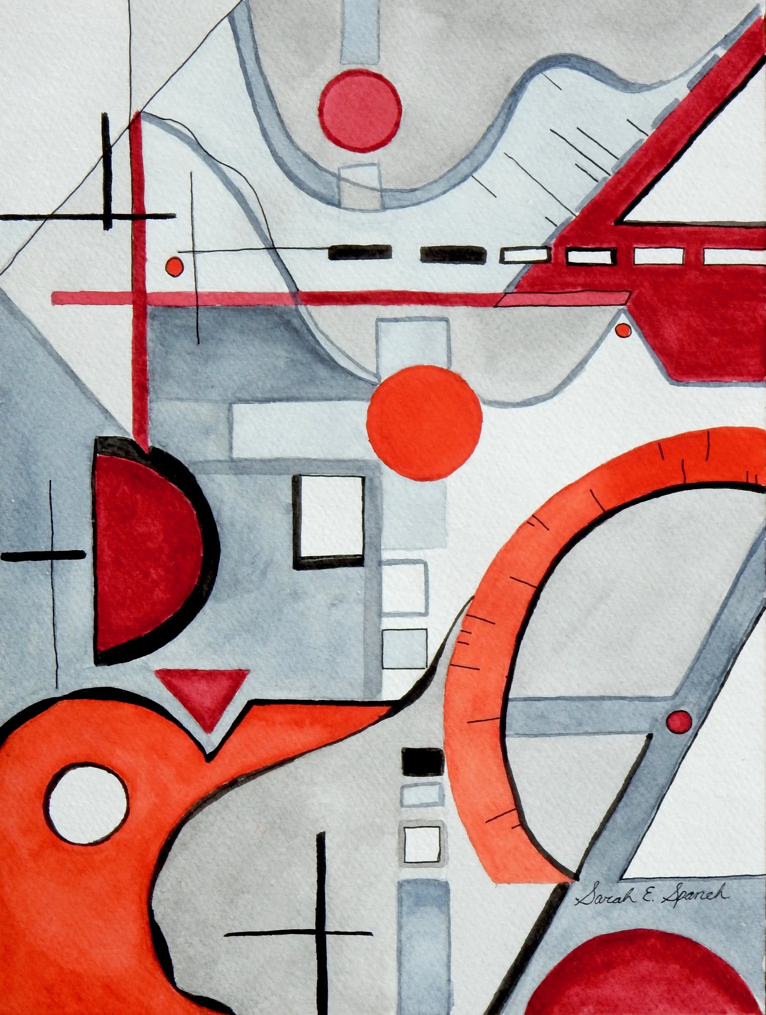 Sarah Spanek. Mathematica Misceo. watercolor
