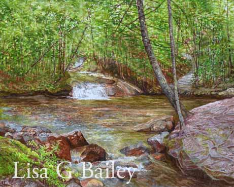 Lisa G Bailey. watercolor, Natures Secret