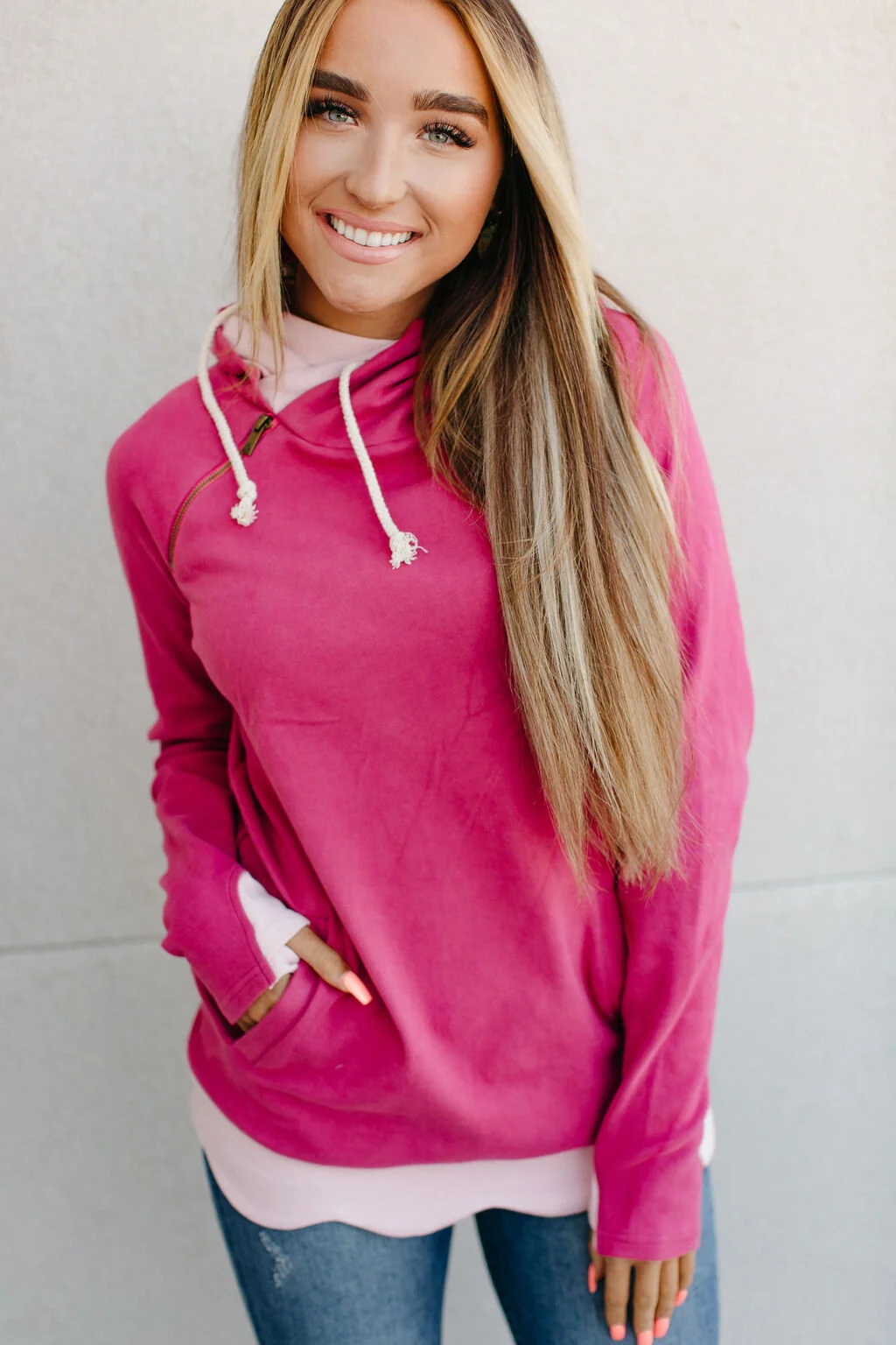 double hood hoodie
