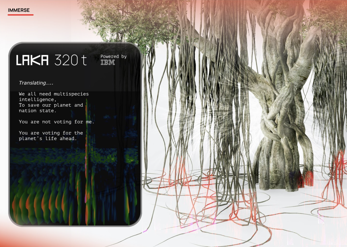 LAKA, a bioborg tree that Hawai’i is planning to elect in 2032.