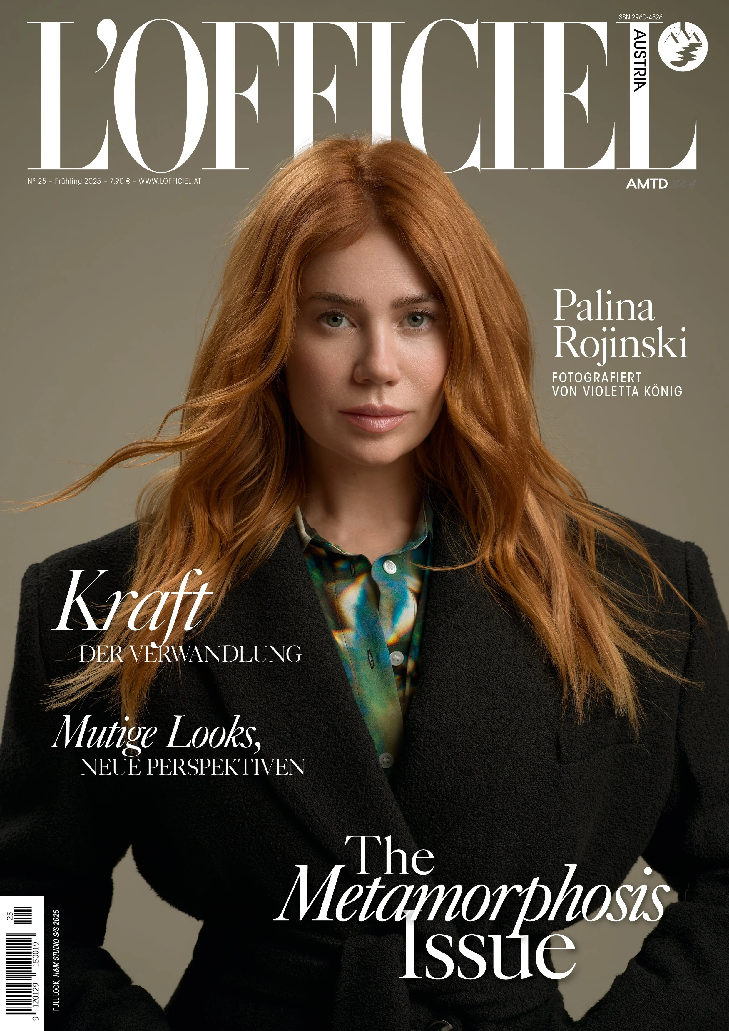 Palina Rojinski in H&M for the L'Officiel Austria cover, celebrity and fashion styling by Mike York, international Fashion Stylist and Creative Director working across Berlin, Munich, Vienna and the DACH region, featuring contemporary high-end editor