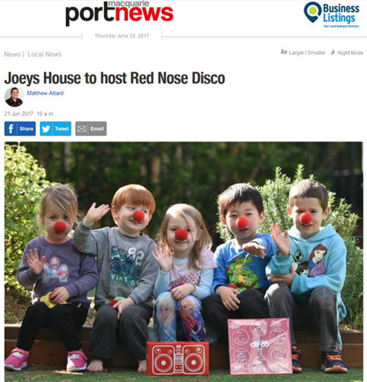 Little Rockers Red Nose Disco 2017