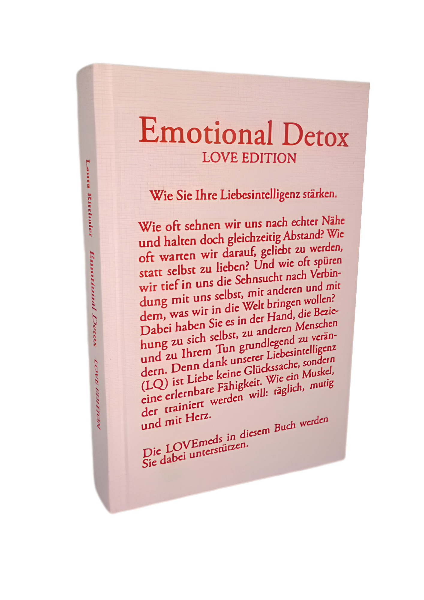 Buchcover Emotional Detox Love Edition von Laura Ritthaler – Ratgeber für Liebesintelligenz