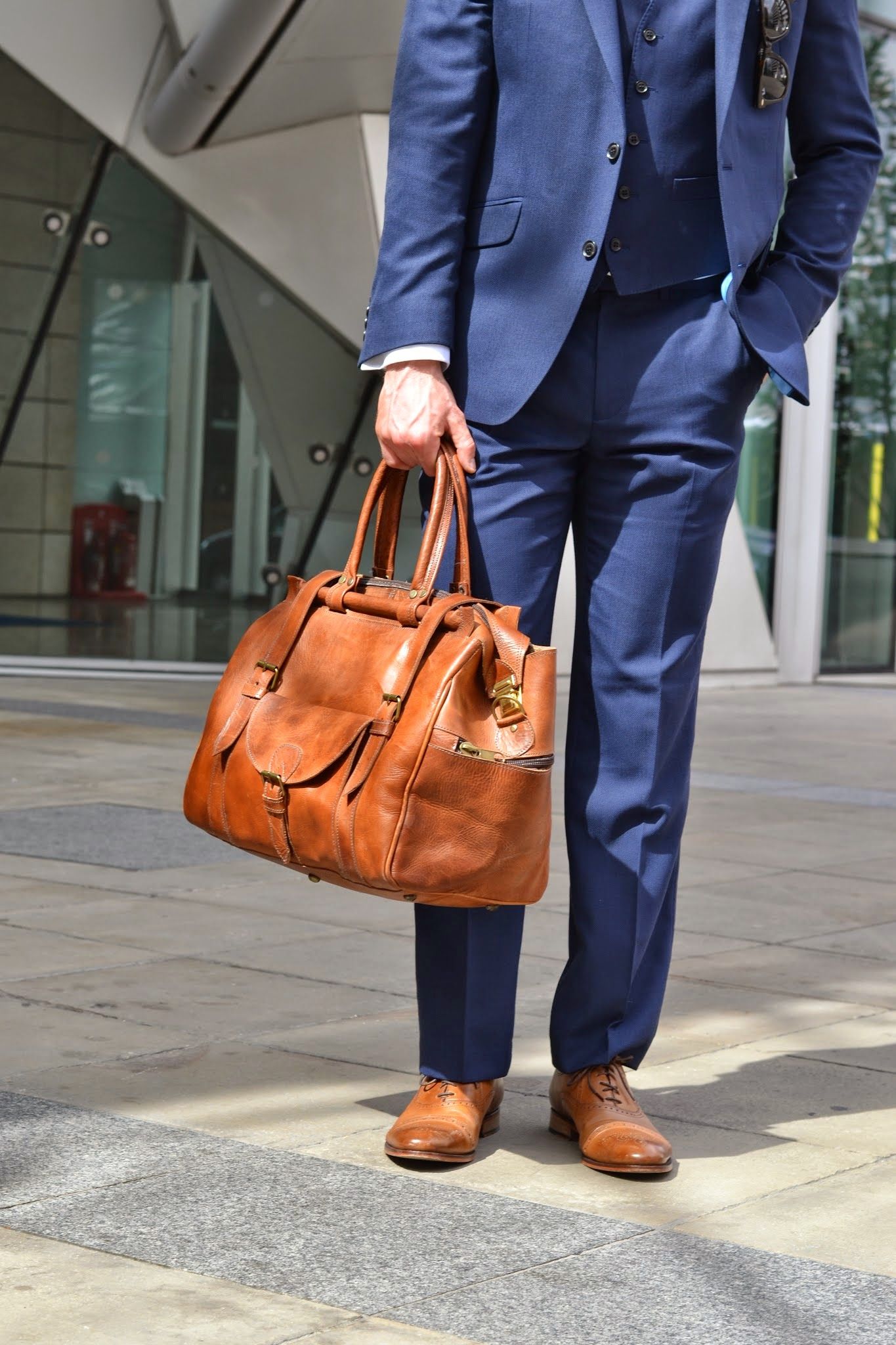 For a really smart look, offset it with brown leather.