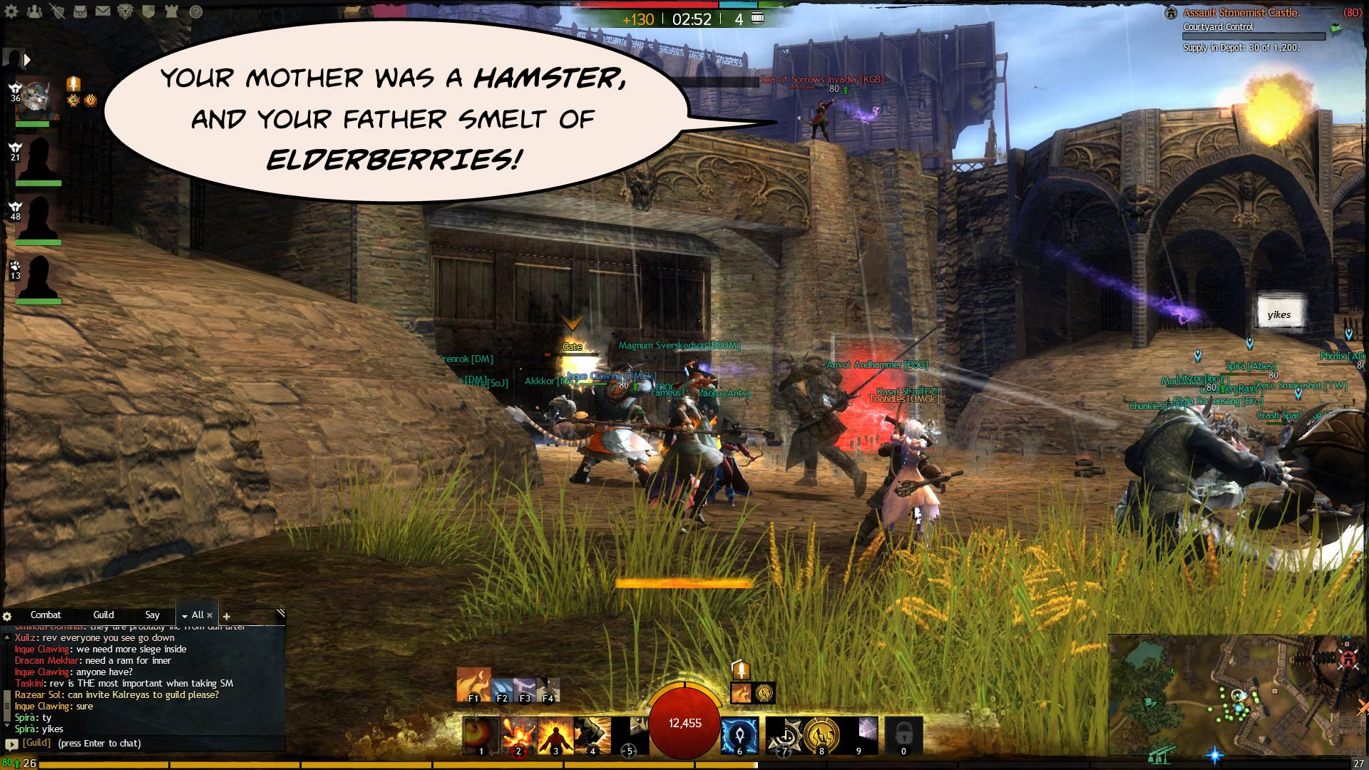 Notice how we have cunningly implied that the Sea of Sorrows team is composed of stuffy Frenchmen.