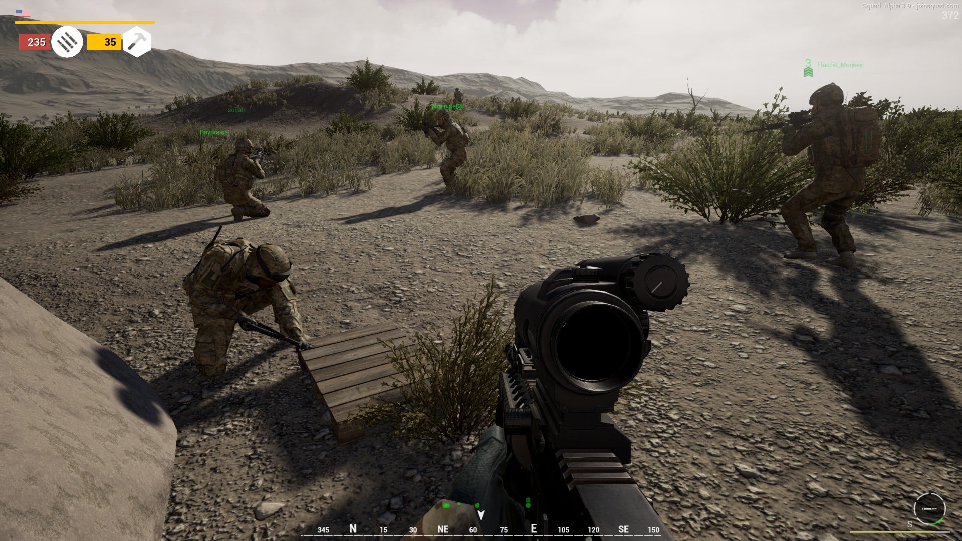 "Dig for ammo and spawns!"