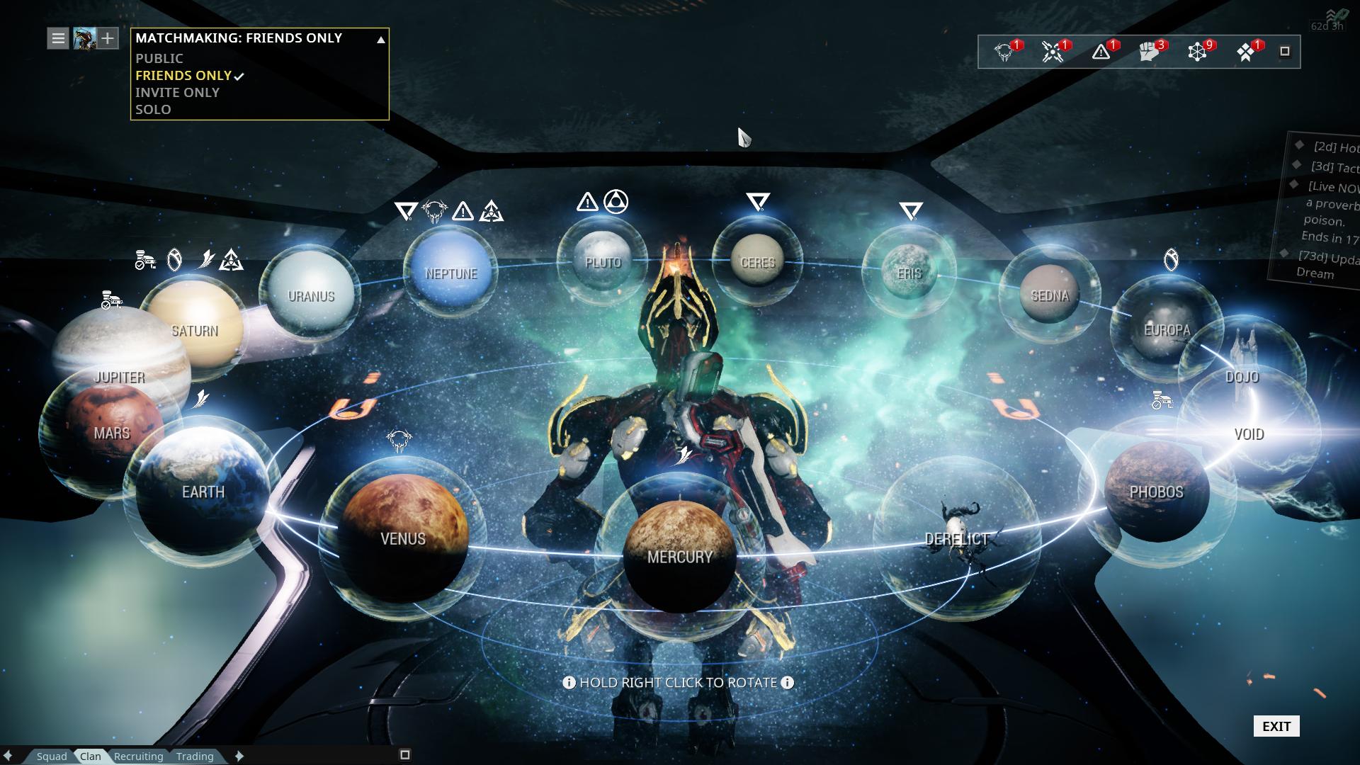 The full range of planets and locations await you once you've unlocked them all.