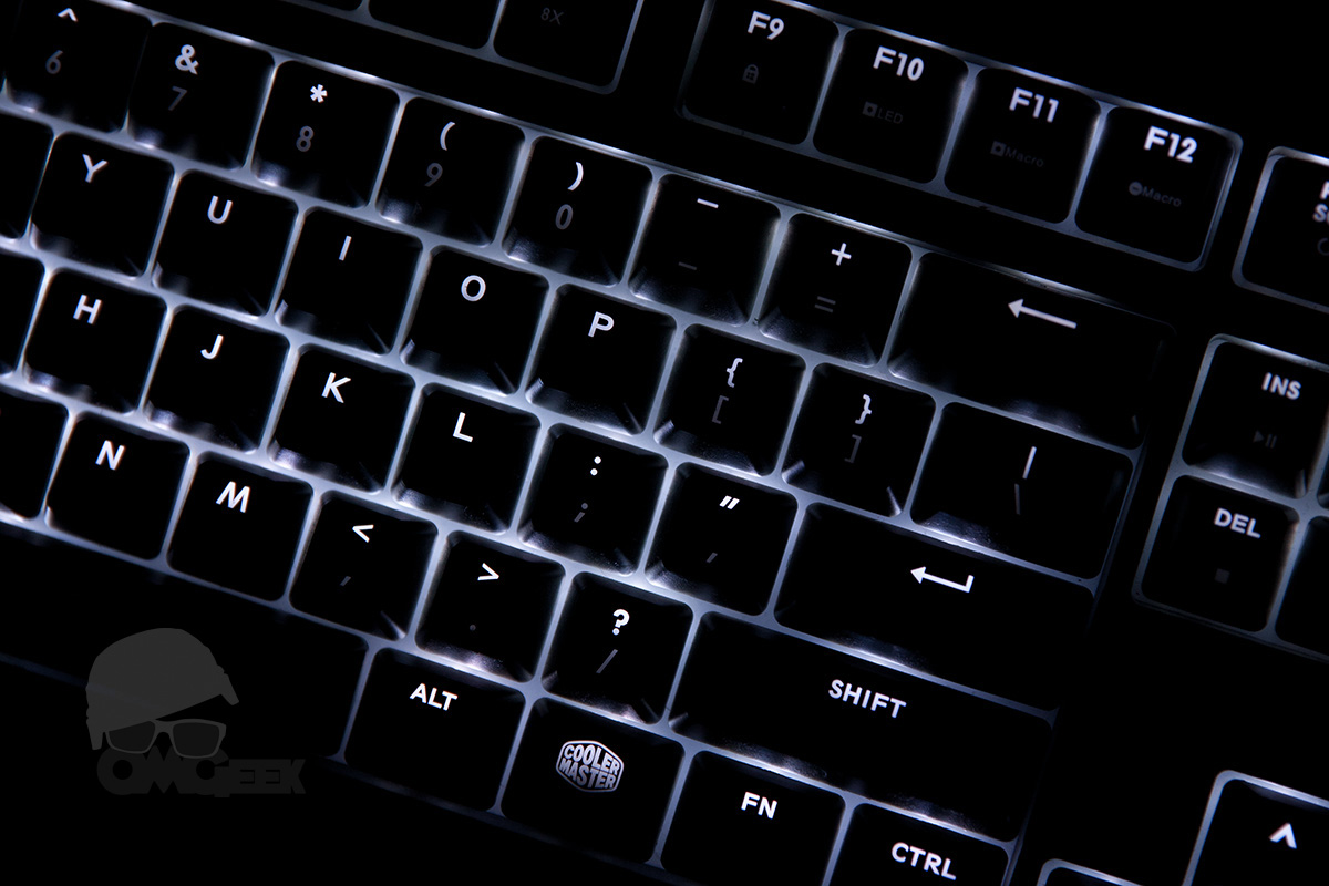 The white backboard is where this keyboard shines. (Sorry, not sorry.)