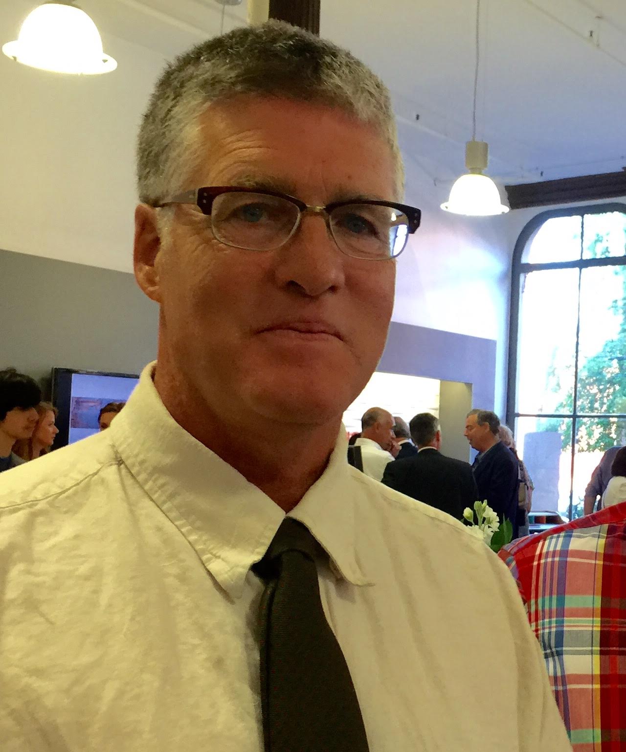 Tom Connolly, a local artist who donated a painting 
