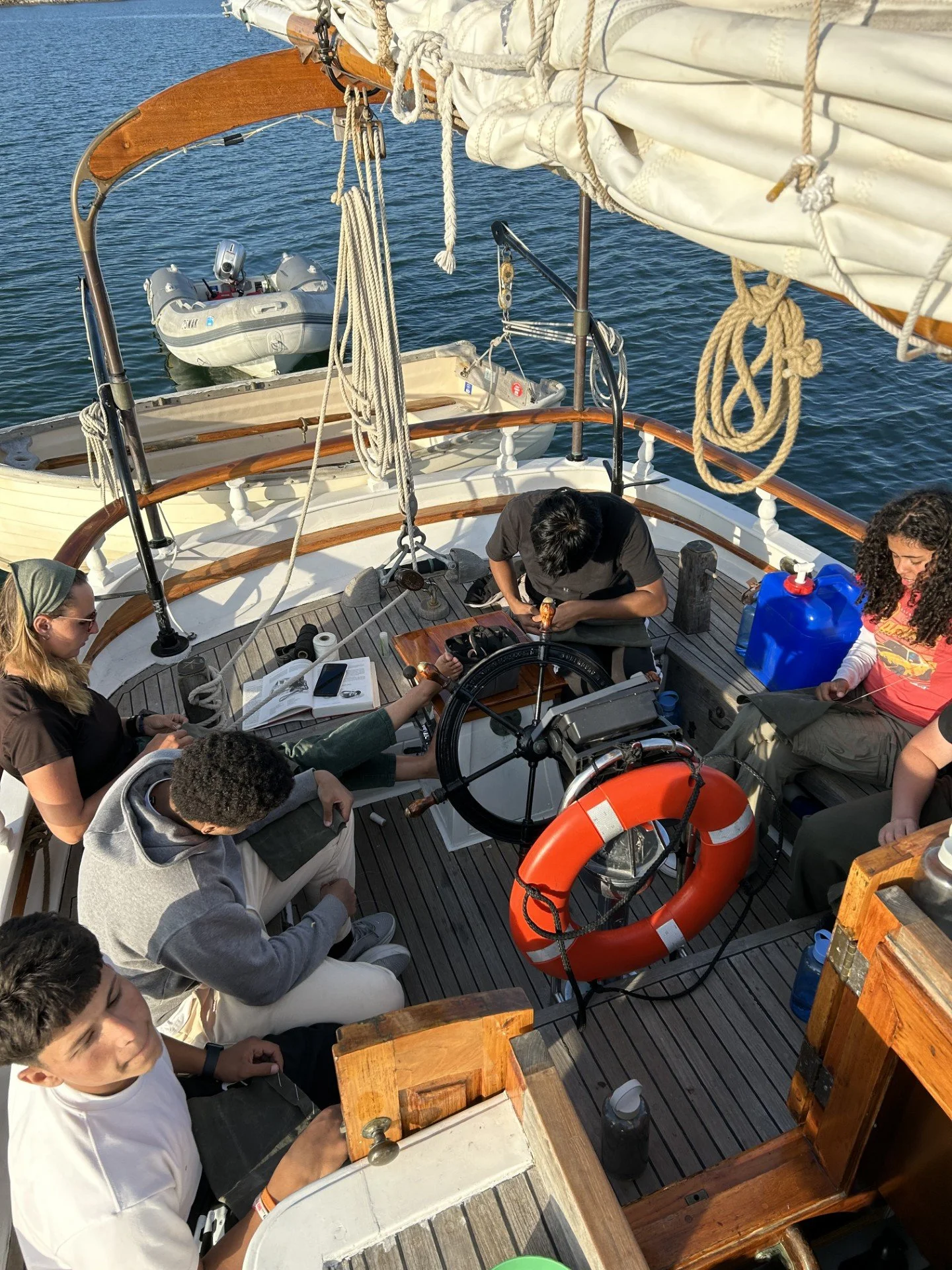 MET program students working on ditty bags.jpg