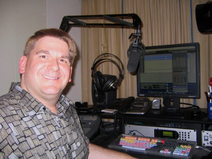 Steve Kamer in his home studio