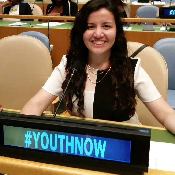 KAREN LÓPEZ AS THE MEXICAN REPRESENTATIVE AT THE HIGH-LEVEL EVENT OF THE GENERAL ASSEMBLY MARKING THE 20TH ANNIVERSARY OF THE WORLD PROGRAMME OF ACTION FOR YOUTH.