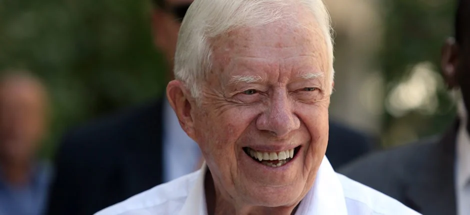 Former President Carter smiling.&nbsp;PHOTO CREDIT:&nbsp;virgin.com