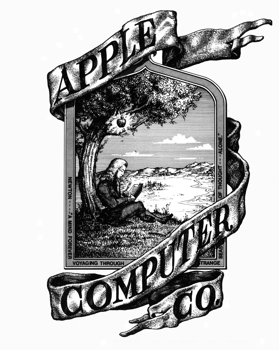 Apple's very first logo. Photo credit: Architecturendesign.net