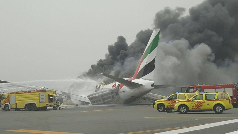 Scene of the plane crash. Credit: Al Arabiya