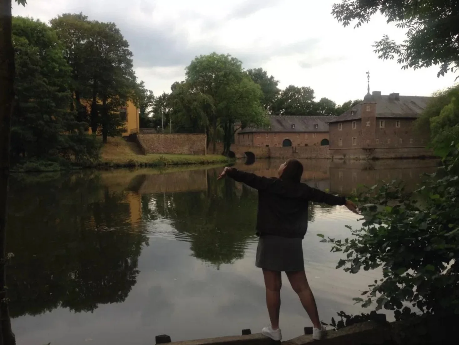 Overlooking lake while traveling in Germany in July 2016.