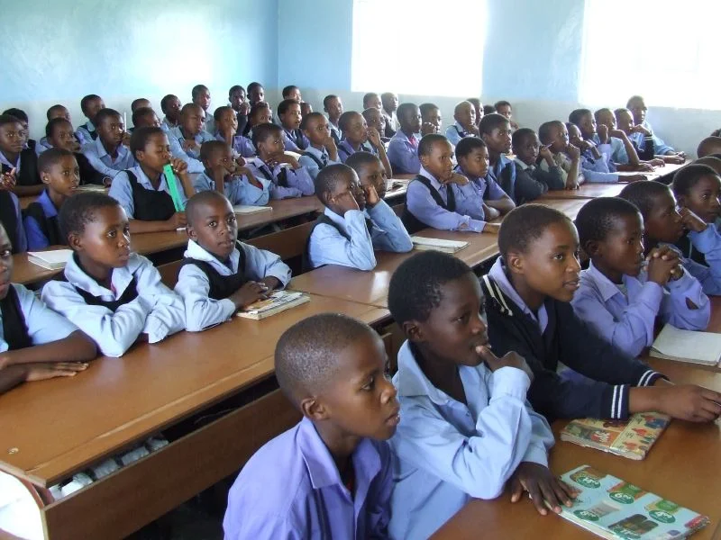 Lesotho classroom Cover source: Wikimedia