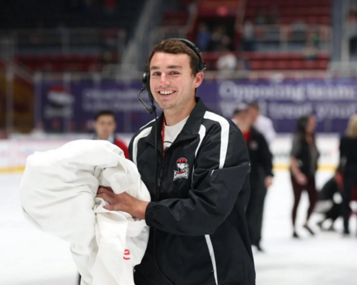 2017 graduate Will Roberson interning for the Charlotte CheckersCredit: Will Roberson