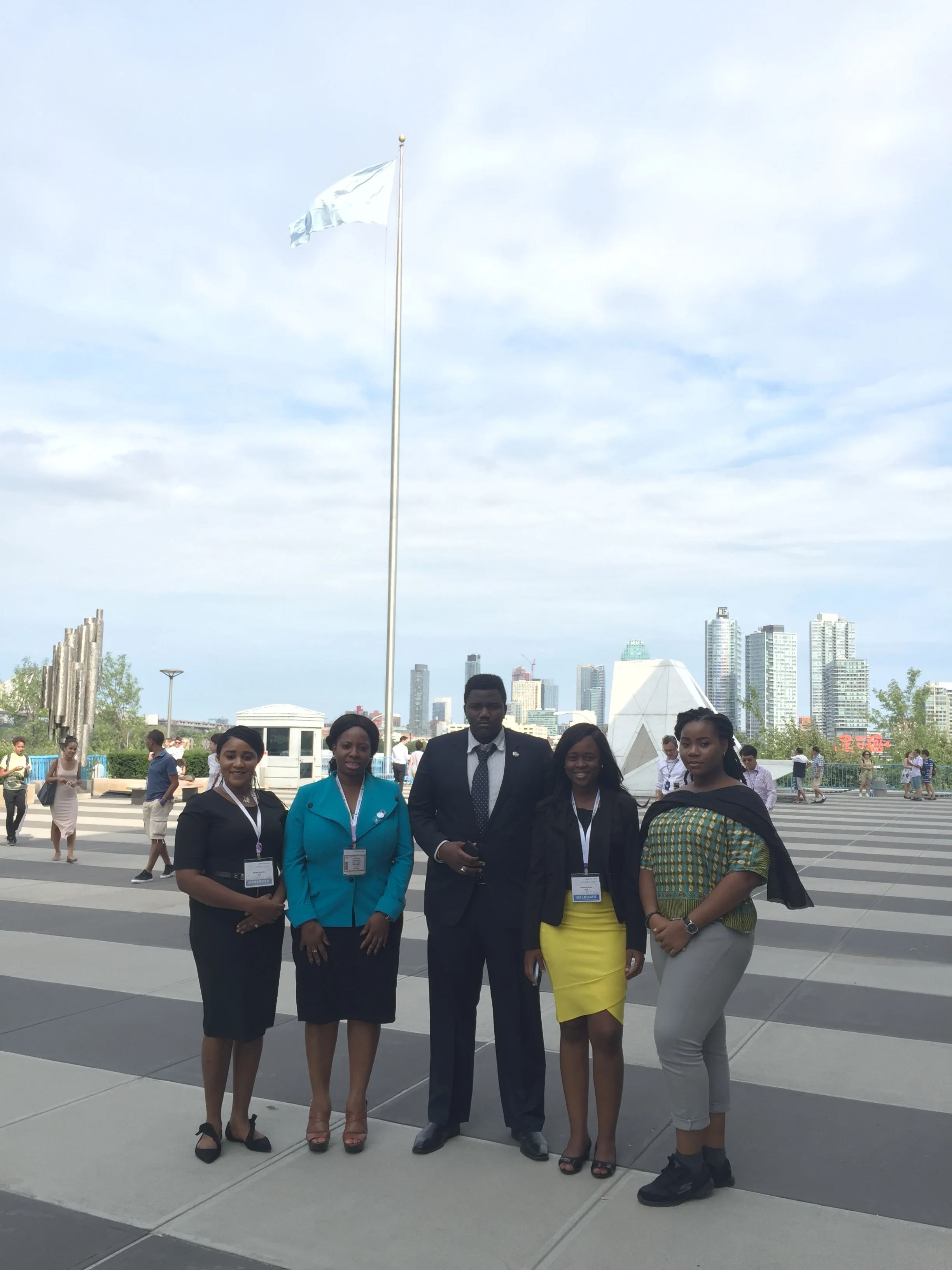 Names of group members: Vida Ofei-Addo (Ghana), Francess Munu (Sierra Leone), Tabitha Abimiku (Nigeria), Enoabasi Nta (Nigeria) and Sekou Sangare (Mali)