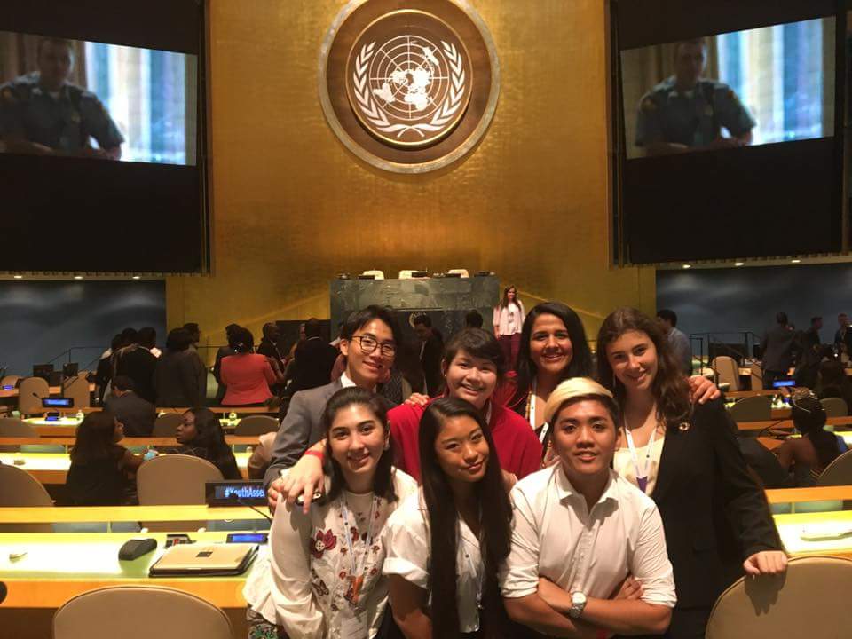 Peer Mentoring Mentees from all over the world at the General Assembly Hall at the UN Headquarters, NYC