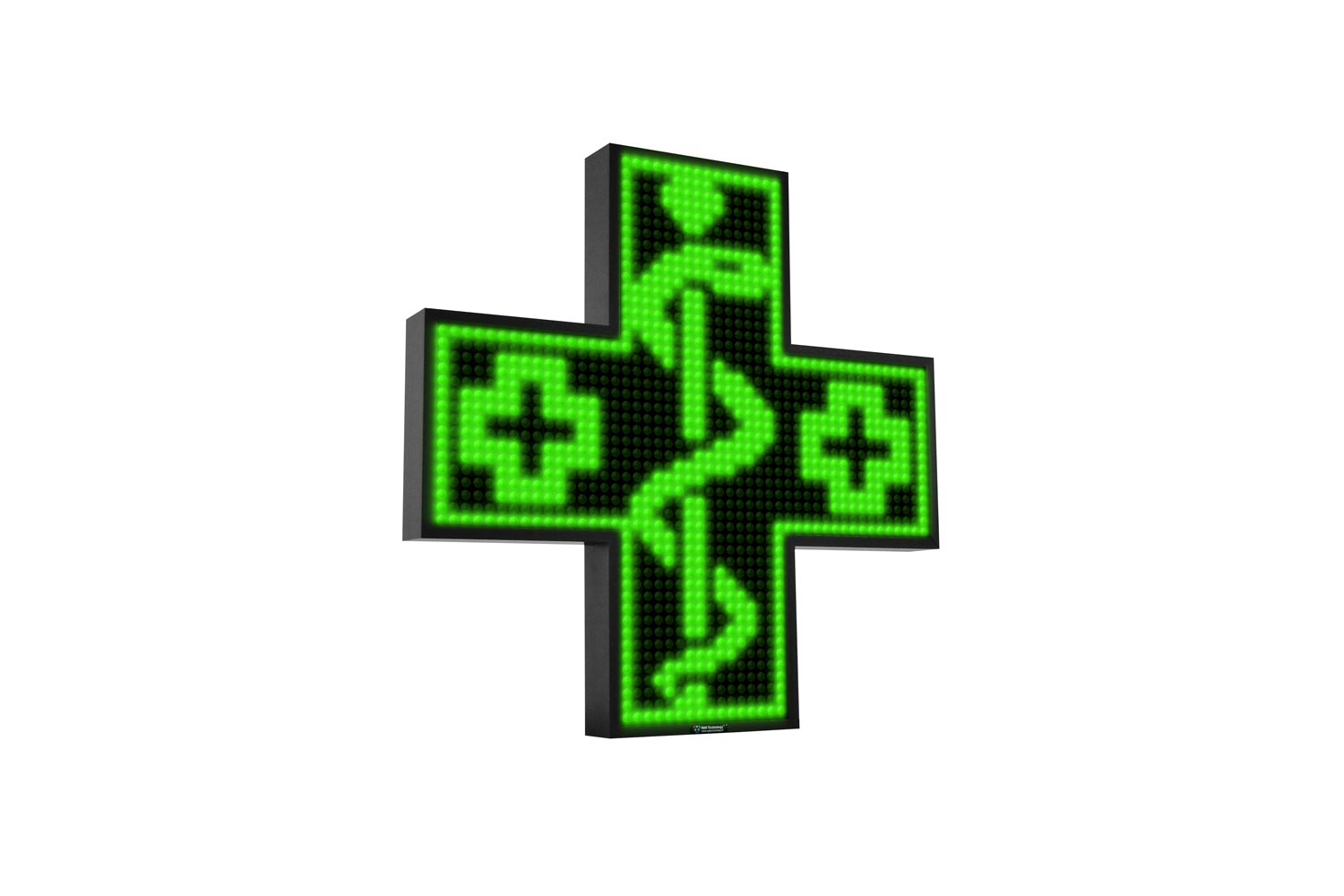 Green Single Colour Digital LED Pharmacy Cross from Blazin Digital