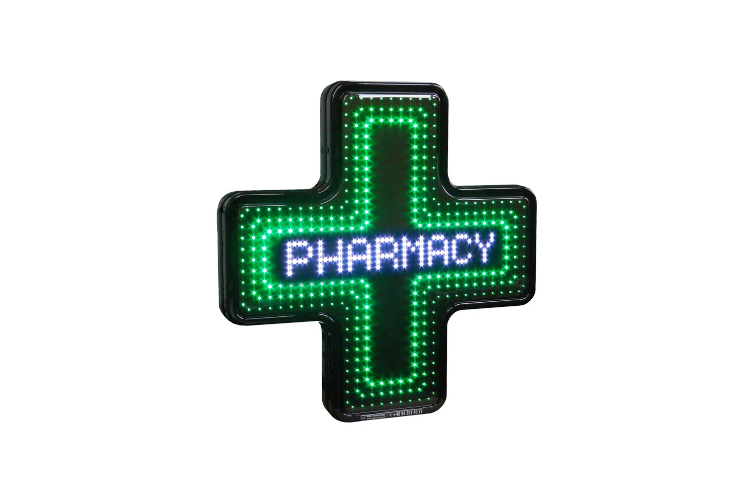 Digital LED Pharmacy Cross from Blazin Digital