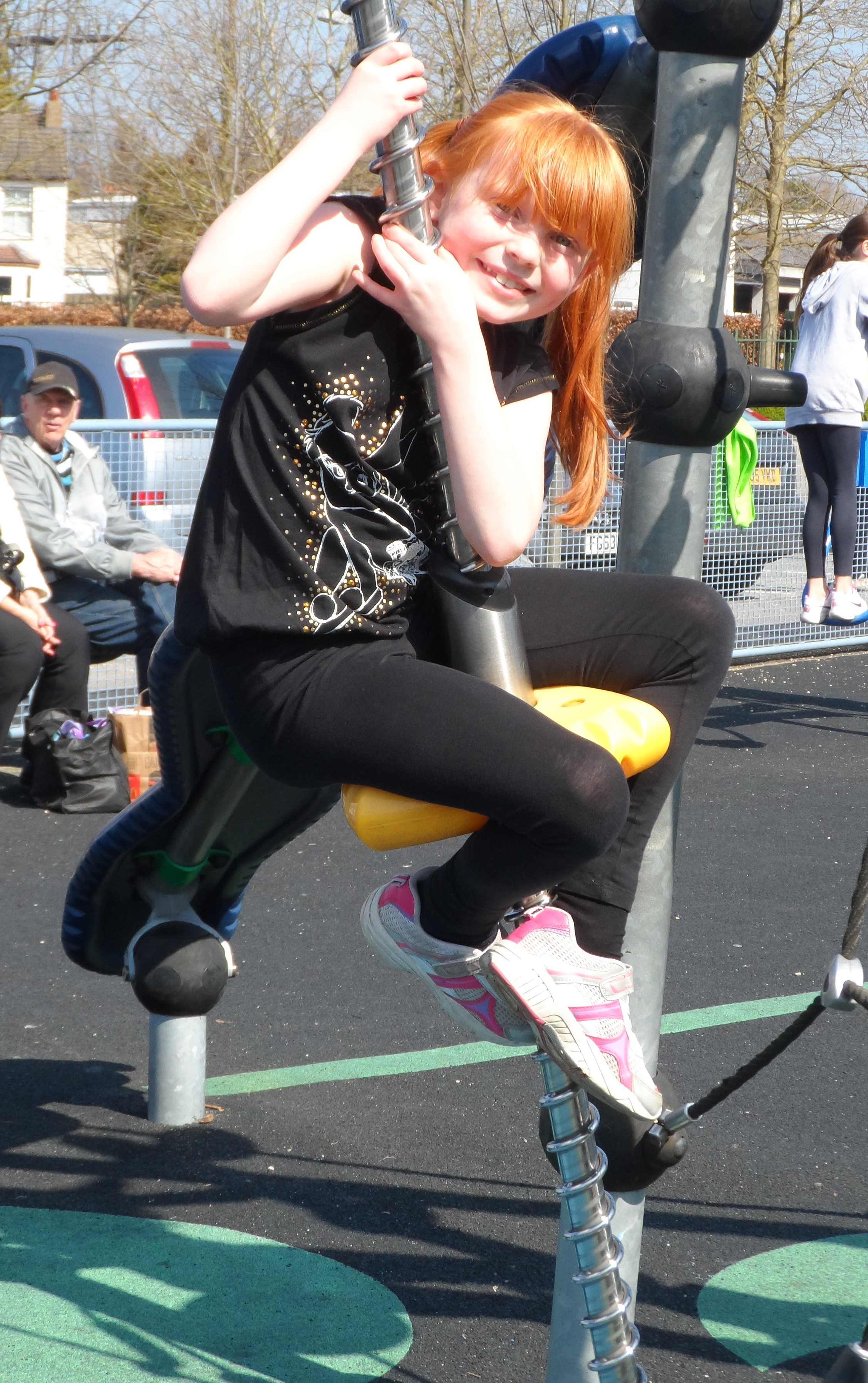 A well earned break at the park before the big performance!