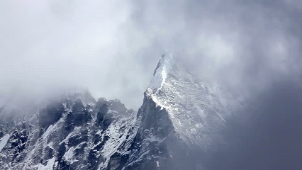  A blizzard brewing in the Himalayas