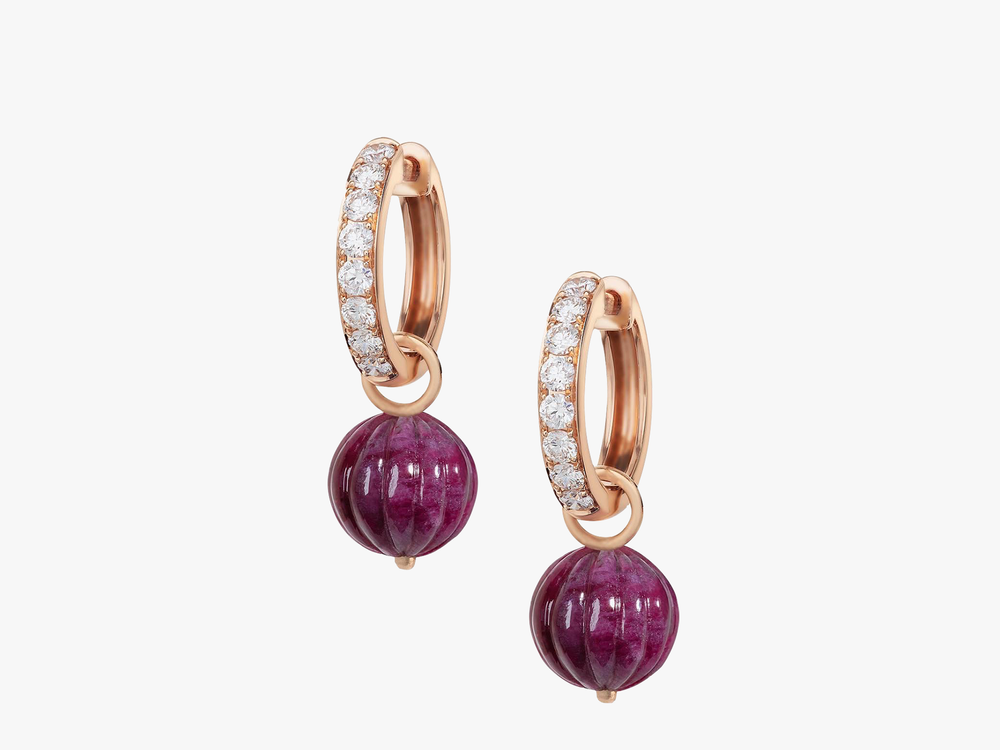 SOPHISTIQUÉE RUBY HOOPS