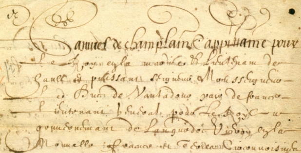 there is no accurate portrait of Samuel, so all you're getting is a bit of his handwriting.