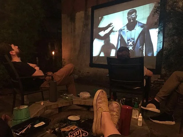 summer is for backyard movie nights (@rachyfacekillah this one&rsquo;s for you).