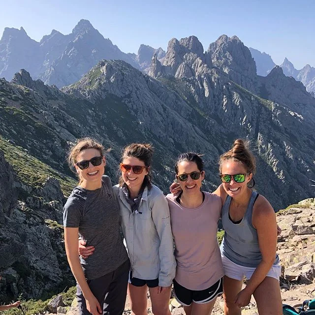 we hiked up &amp; down &amp; around &amp; over  these mountains. it was challenging and consuming and wonderful. @gr20.corse #gr20
